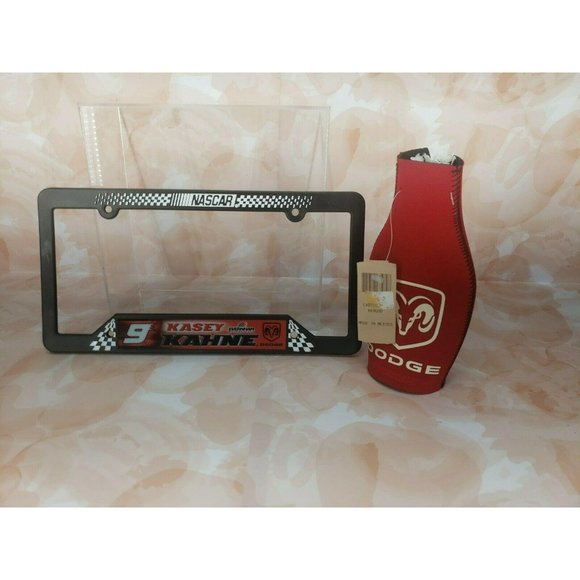 Kasey Kahne dodge #9 nascar License Plate Frame Cover bottle holder combo‎ 1T - Picture 2 of 10